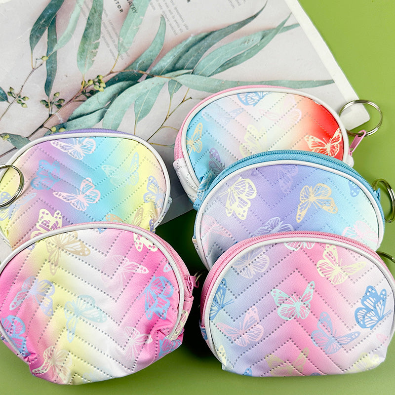 Rainbow Quilted Mini Coin Purses