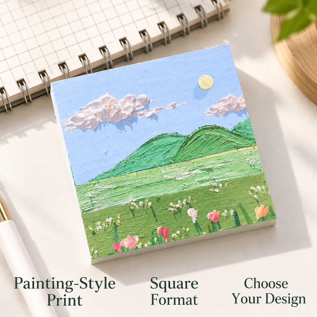 Oil-Painting Style Sticky Notes – 80 Pages 8
