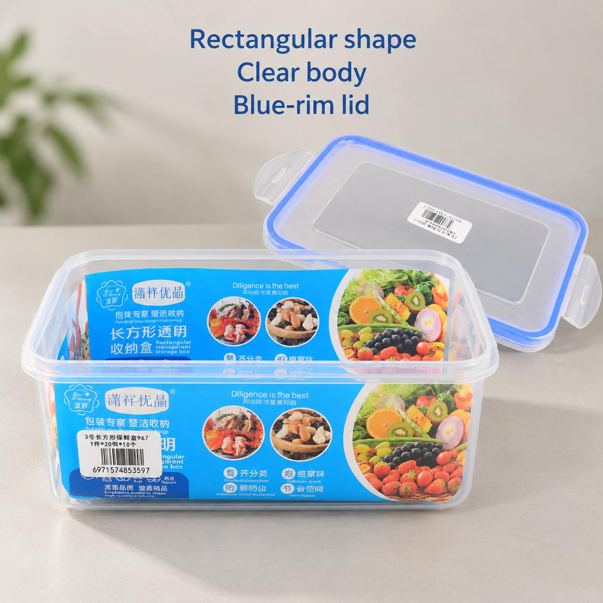 Blue Tritan XL 1100ml Food Storage Box 7