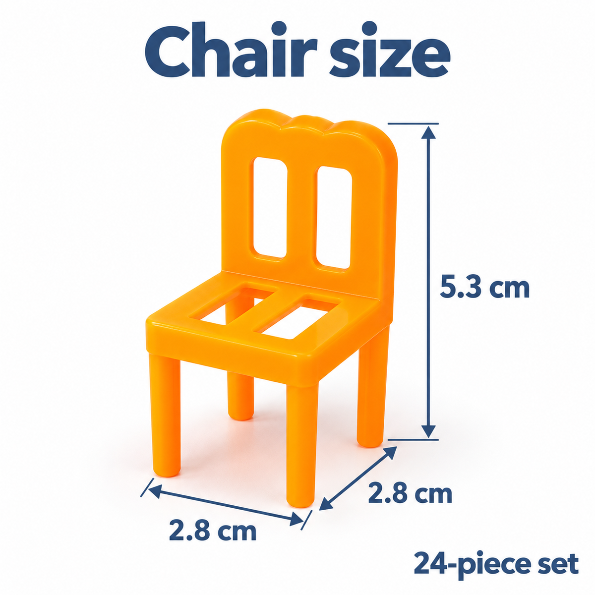 24-Piece Mini Chair Stacking Game 3