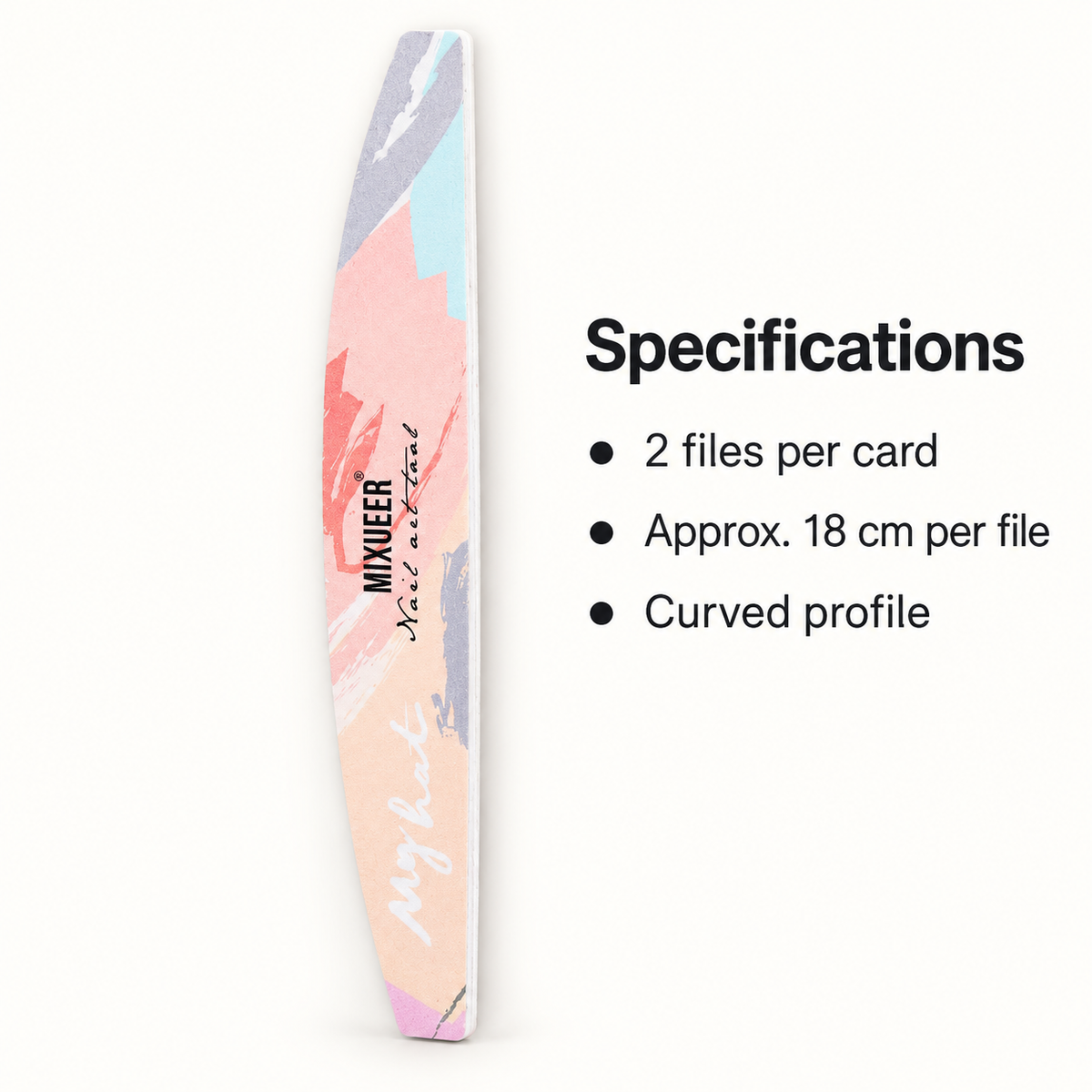 MIXUEER Printed Nail Files, 2-Pack 3
