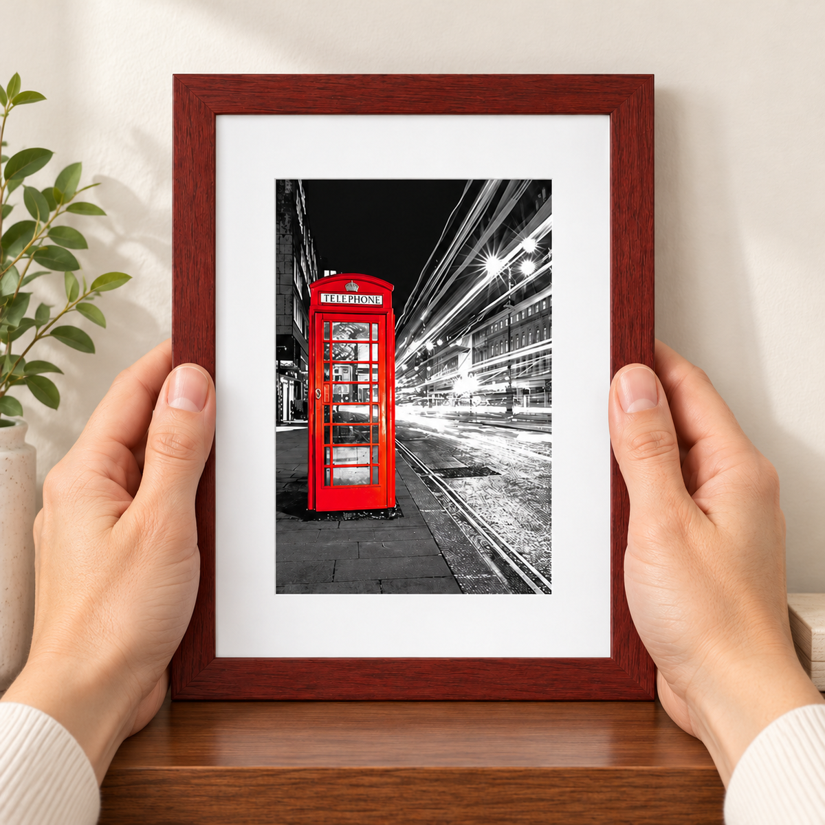 4 × 6 in Picture Frame with White Mat 7