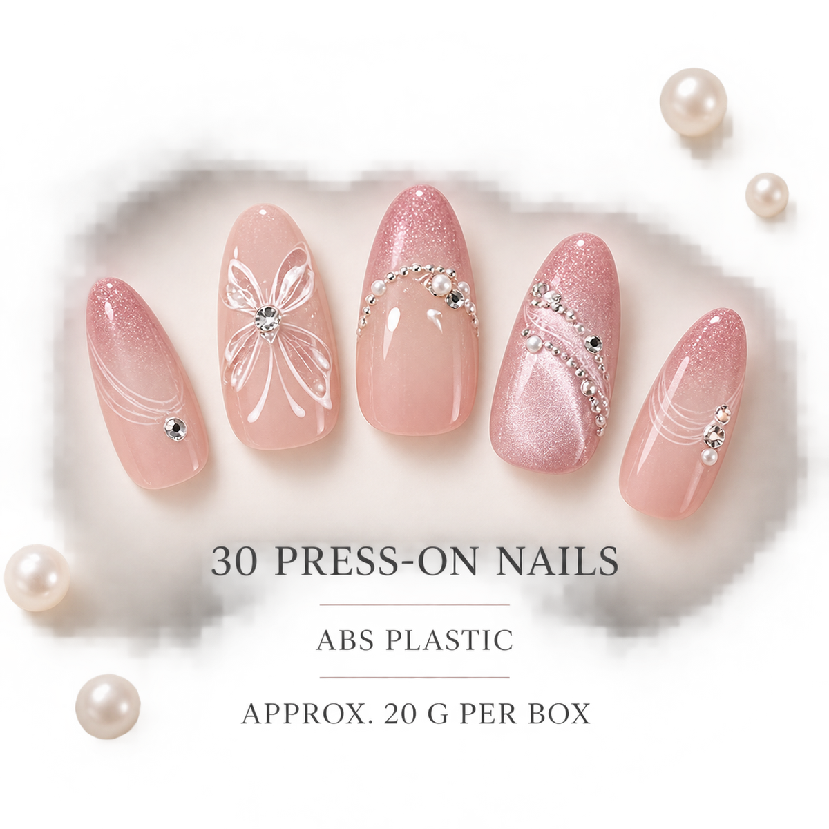 Luminous Butterfly Cat Eye Gradient Press On Nail Set