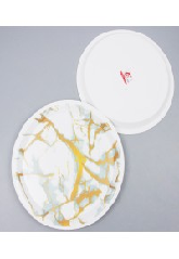 Floral Melamine Serving Plate 2