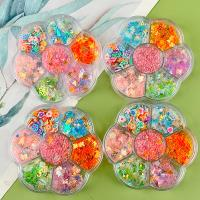 Color Flower-Shaped Nail Glitter Set 2