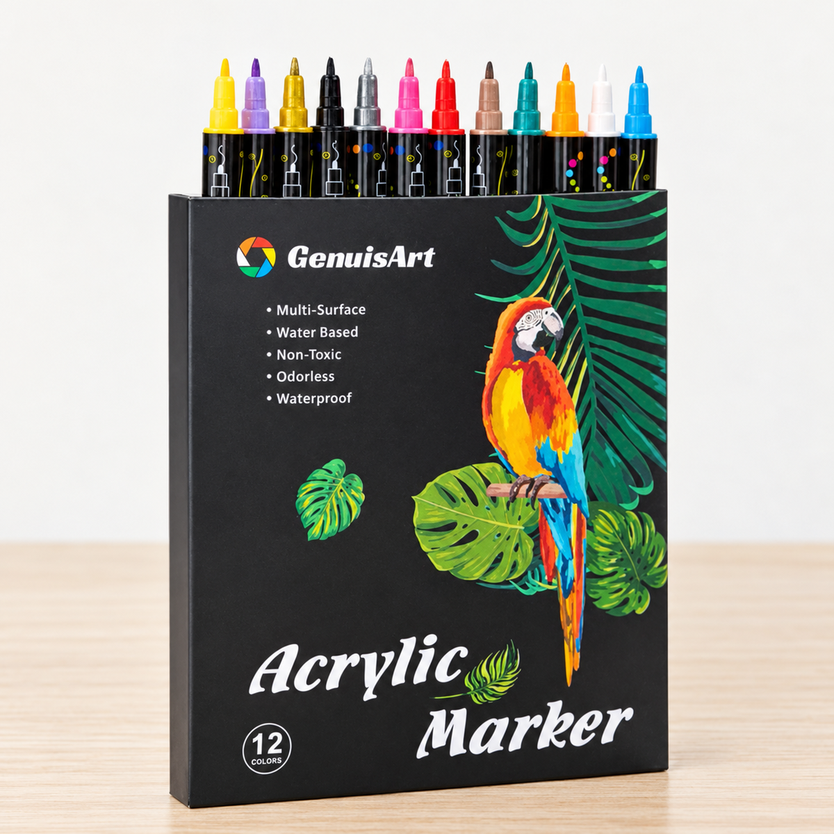 12-Colour Acrylic Marker Set 2