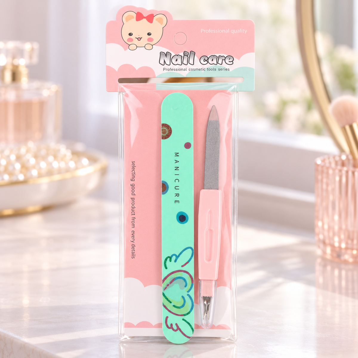 2-Piece Nail File and Cuticle Care Set 2