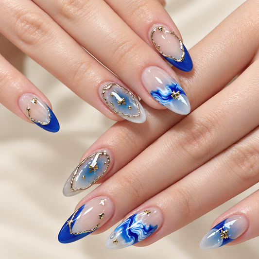 Deep Sea Star Wave Press On Nails 24 Piece Set - image 1
