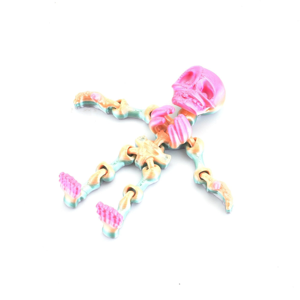 3D Printed Pastel Skeleton Toy