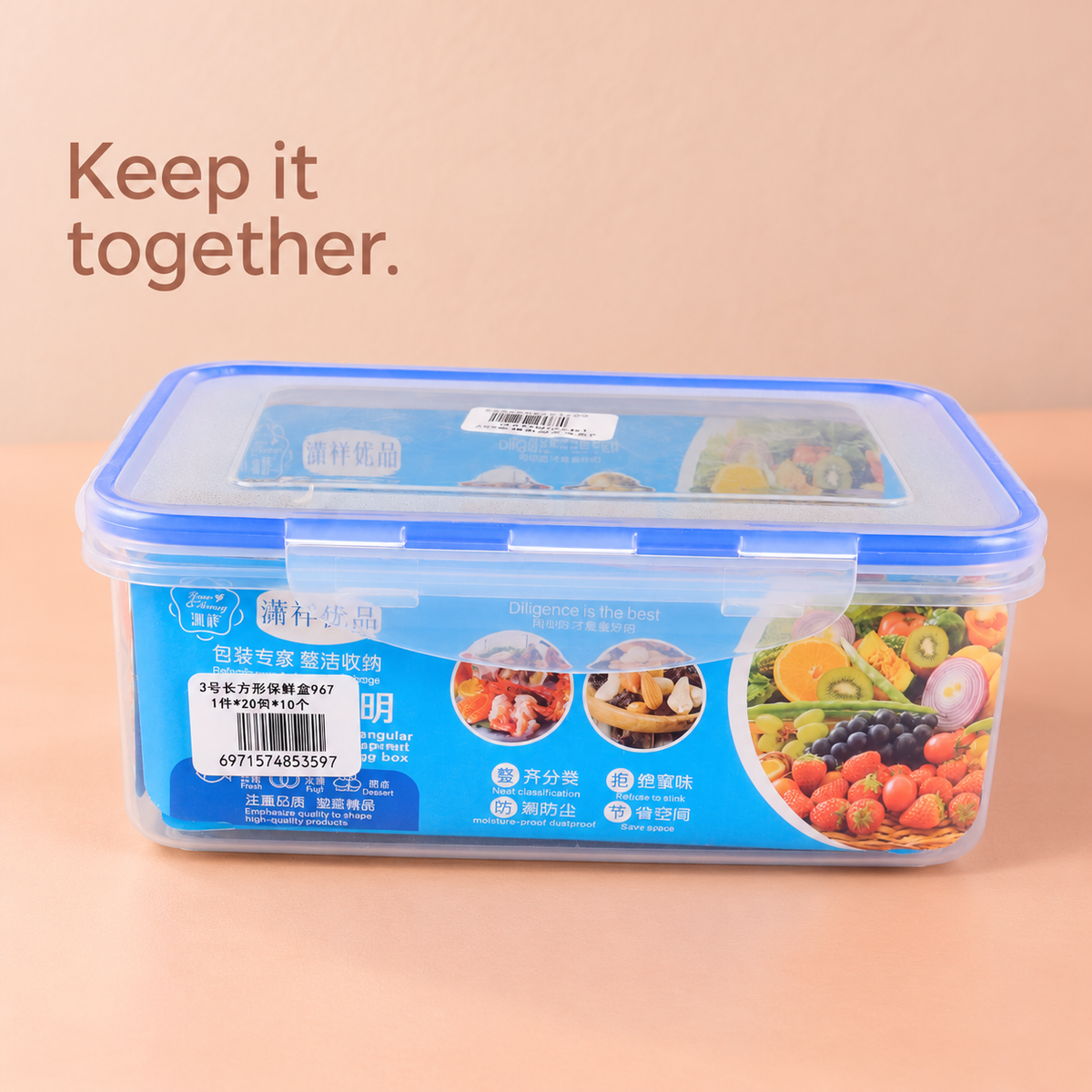 Blue Tritan XL 1100ml Food Storage Box 5
