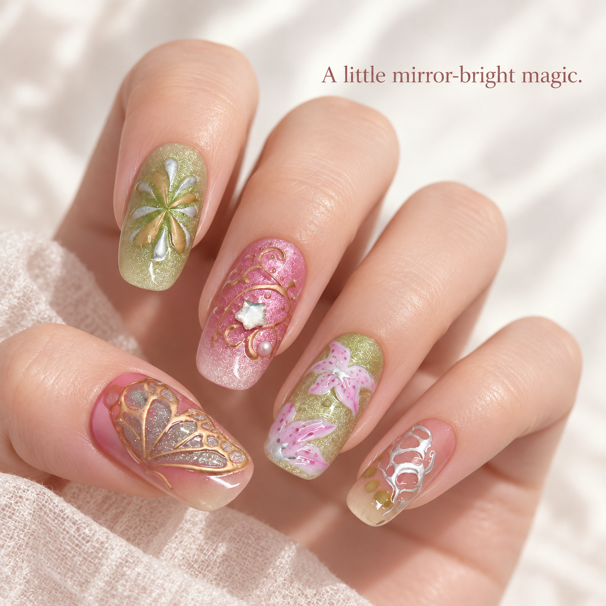 Mirror Bloom Butterfly Dream Cat Eye Press On Nail Set · mproduct-38c26efa9f756dfa630a