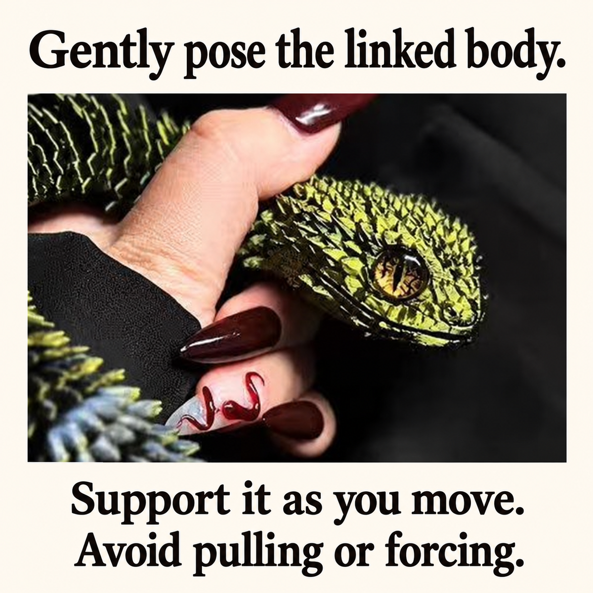 3D-Printed Articulated Viper Snake – 30 cm 7
