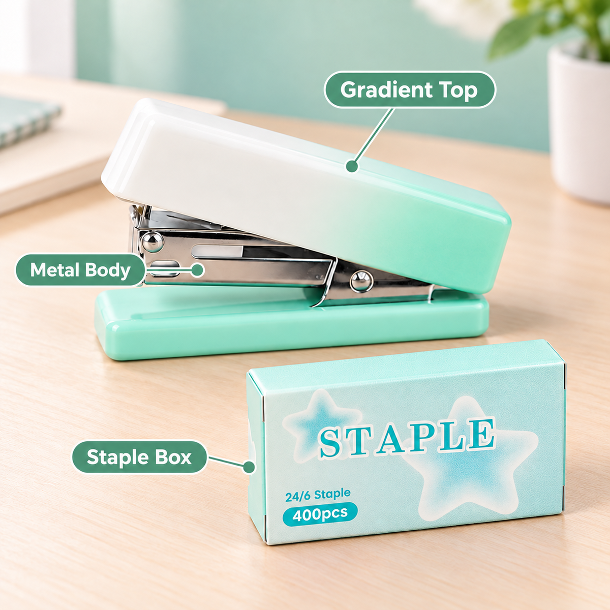 Gradient Mini Stapler Set – Choice of 4 Colours 8