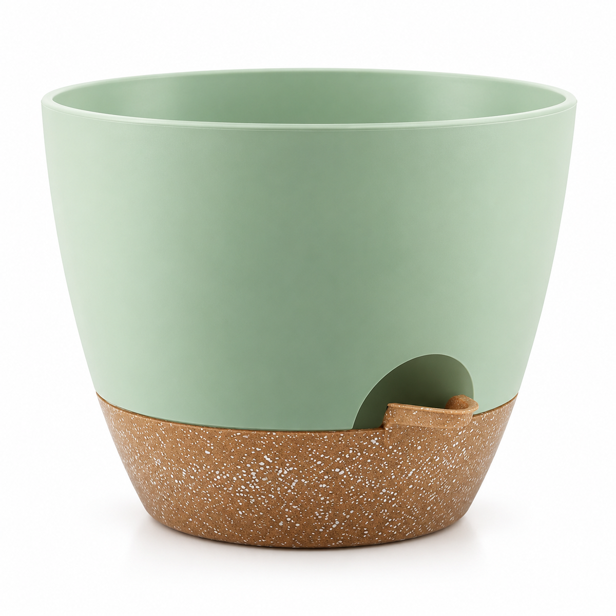 7-inch Green Side-Fill Self-Watering Planter