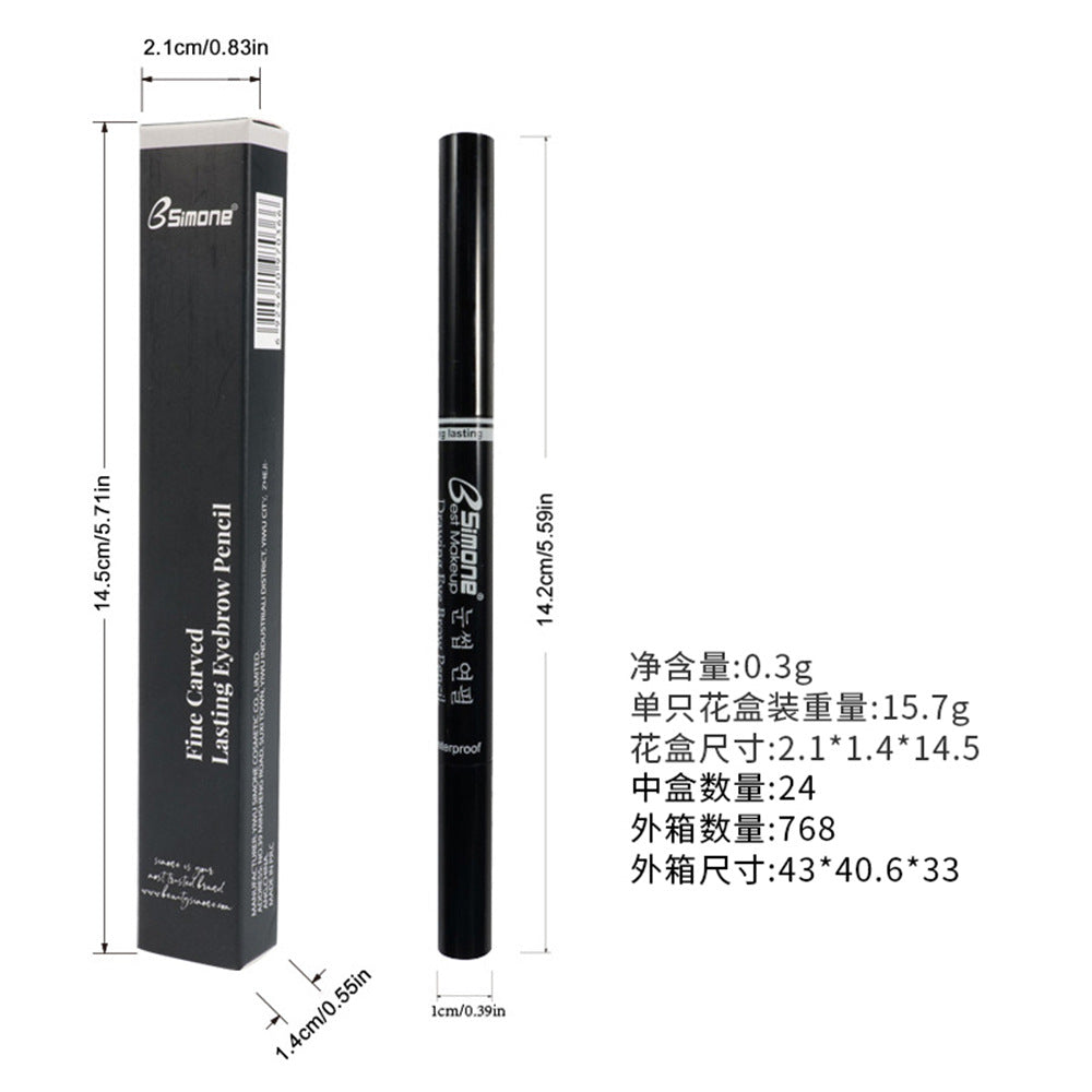 BSIMONE Triangular 2 Heads Eyebrow Pencil 2