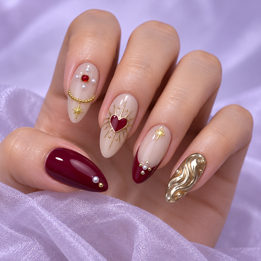 Qiheng Decorative Fashion Press On Nail Sets — product view 1