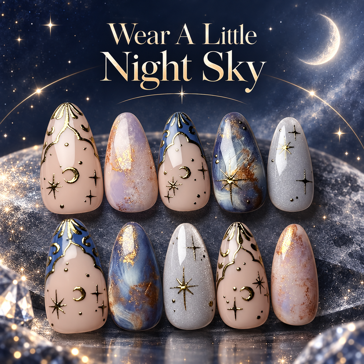 Firework Star press-on nail set image 3