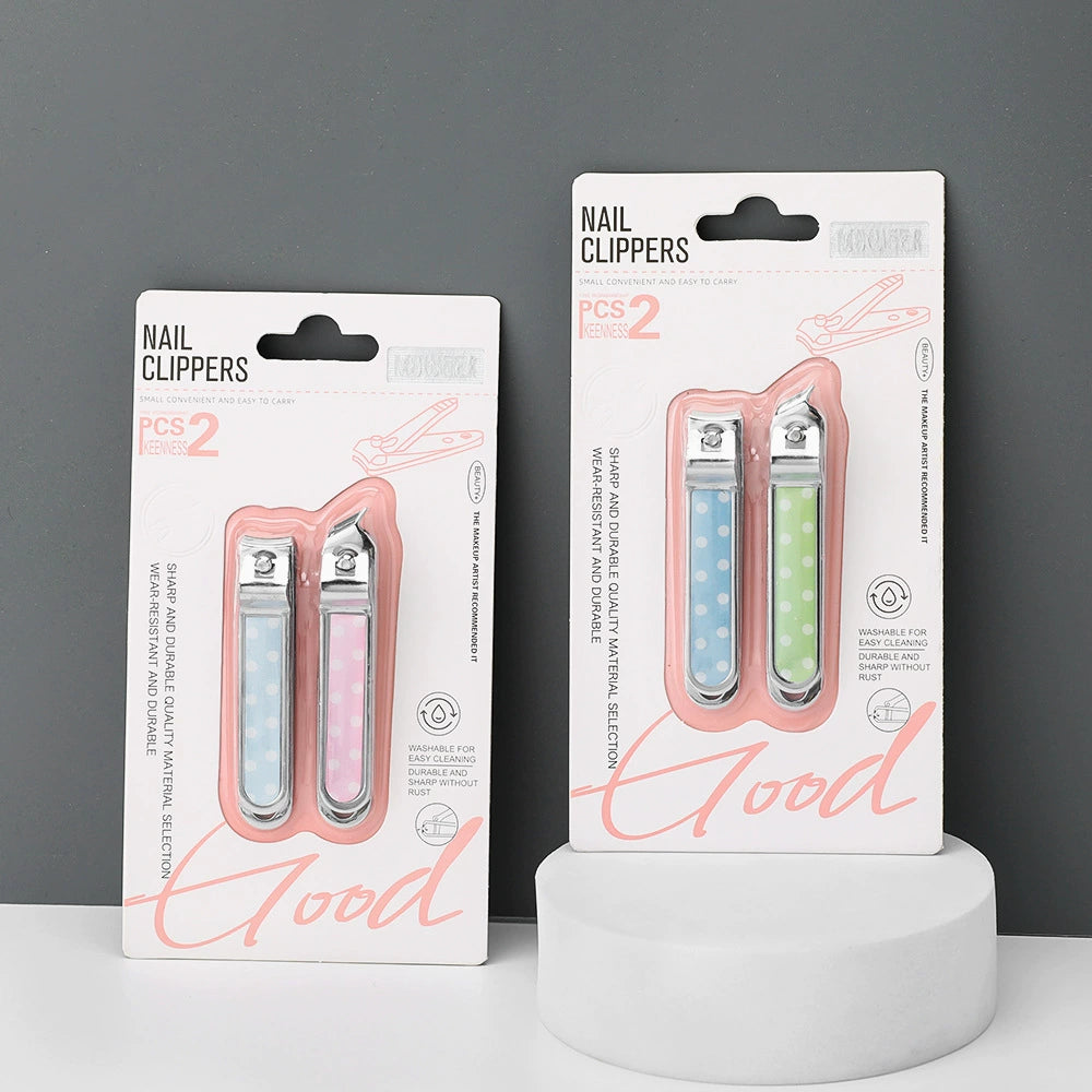 2-Piece Colourful Nail Clipper Set
