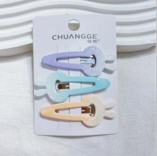 Rabbit Head Colorful Gradient Leather Case 5CM 3pcs 2