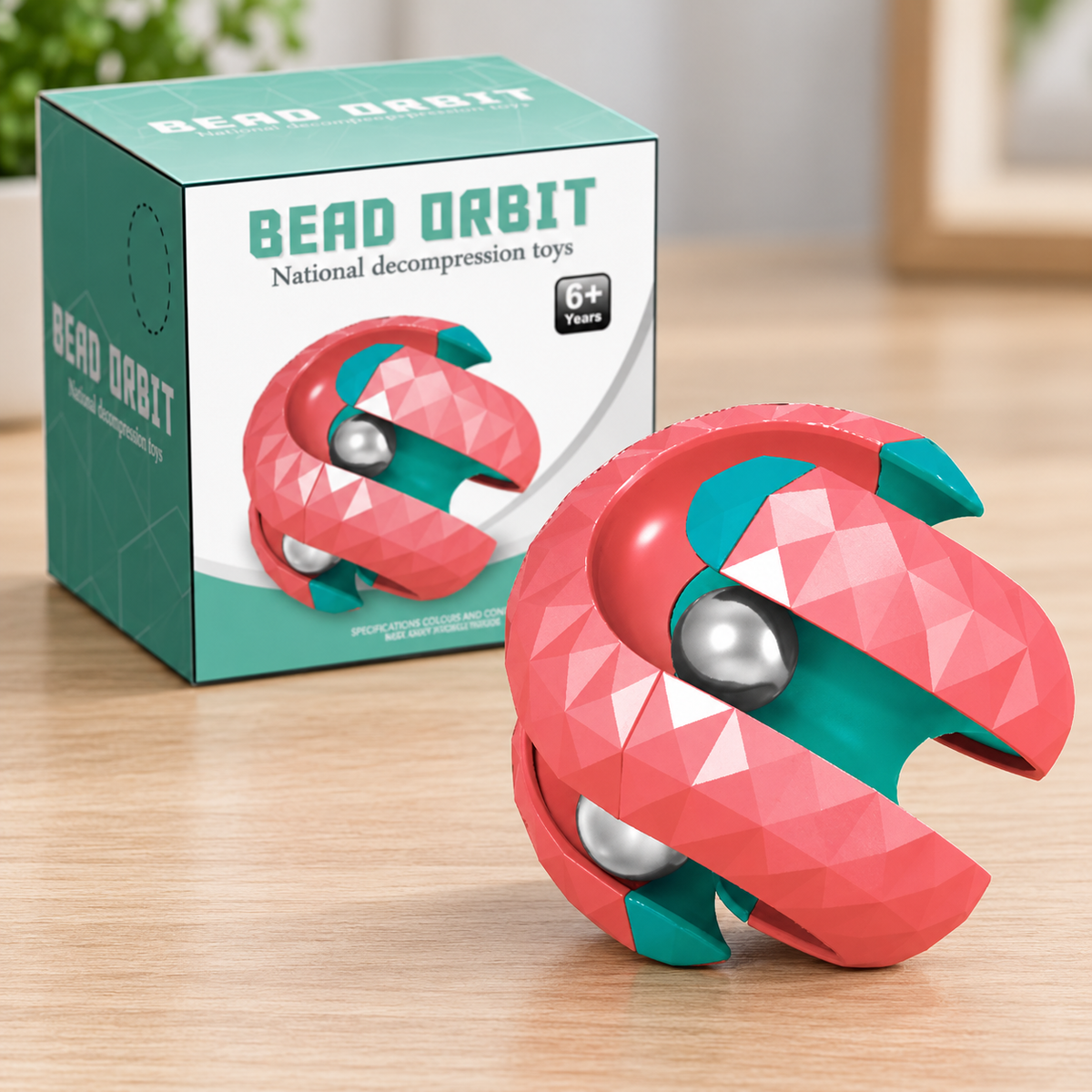 Bead Orbit Fidget Spinner – Two-Tone Colours 3