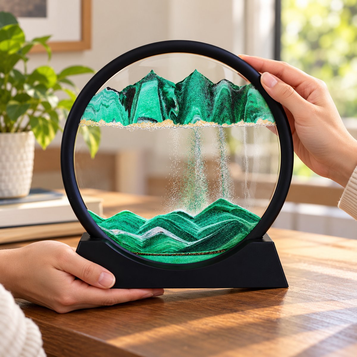 7-inch Moving Sand Art – Black Frame 7