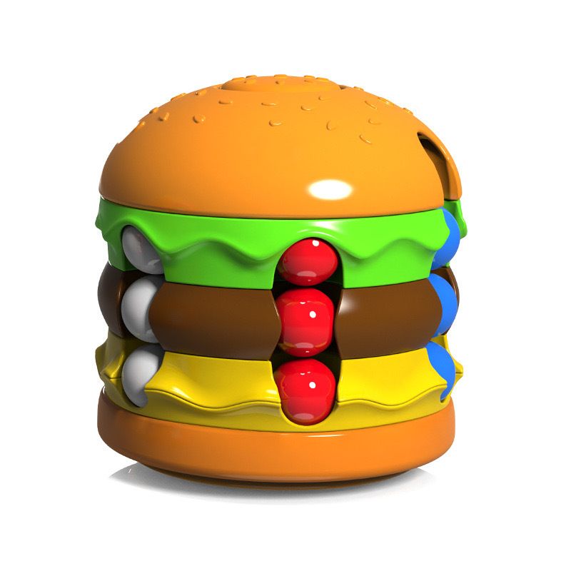 Burger Pop Bead Fidget Toy
