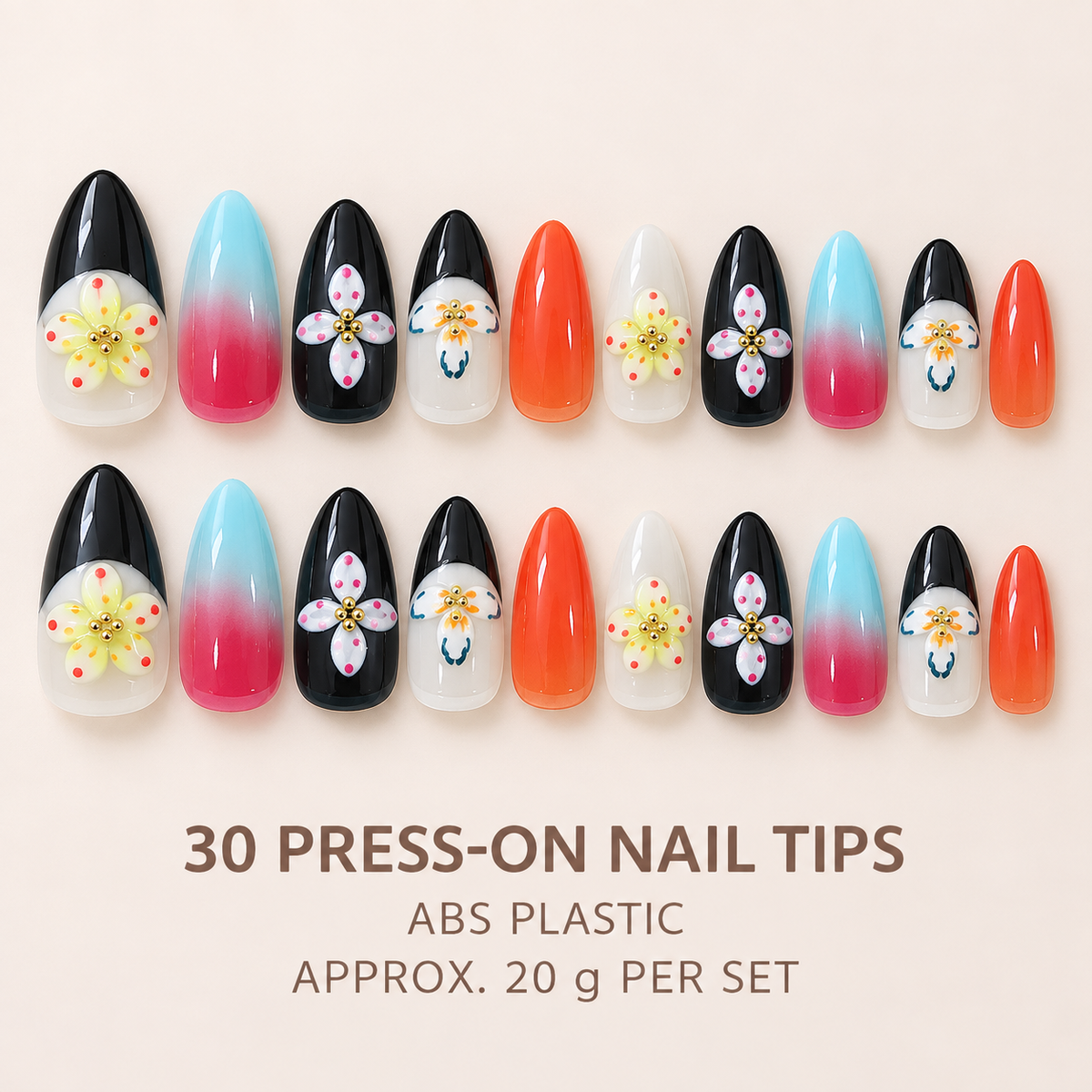 Translucent Osmanthus French Almond Press On Nail Set