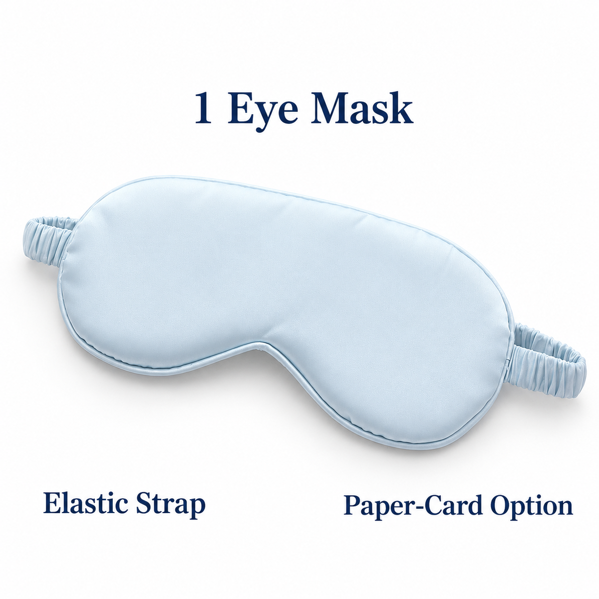 Solid-Colour Eye Mask with Elastic Strap 4