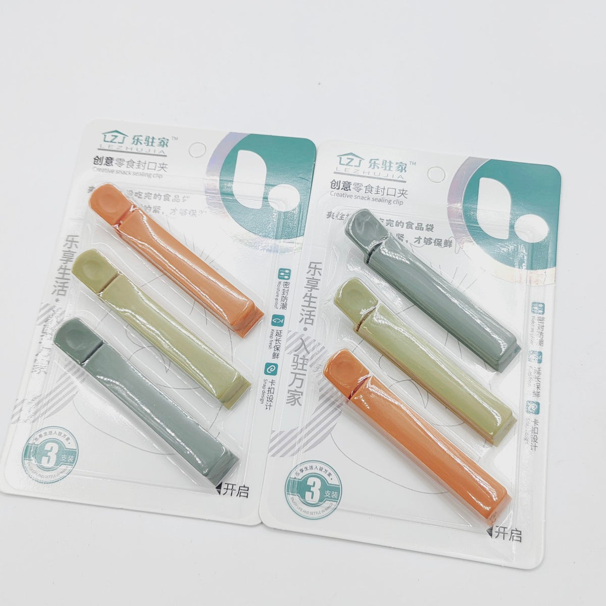 Multicolor Mini Plastic Food Bag Clips 2