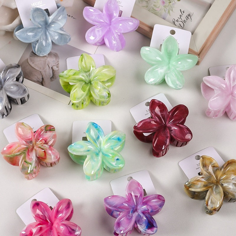 Frangipani Hair Bow Ties and Clips