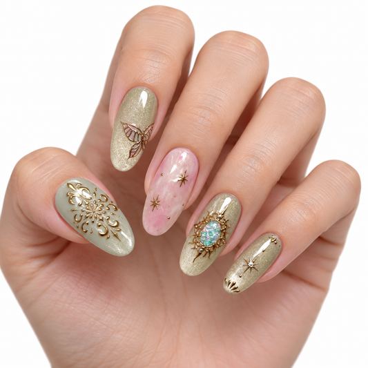 Crystal Mist Cat Eye Totem Press On Nail Set · mproduct-e9c846635d42a5a50e98