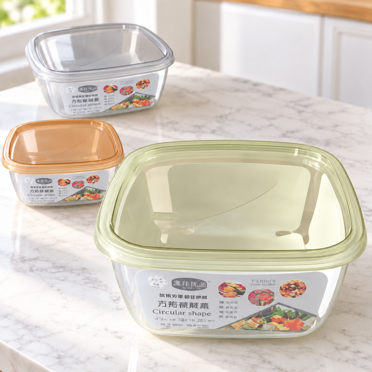959 Rounded-Square Food Storage Container with Lid