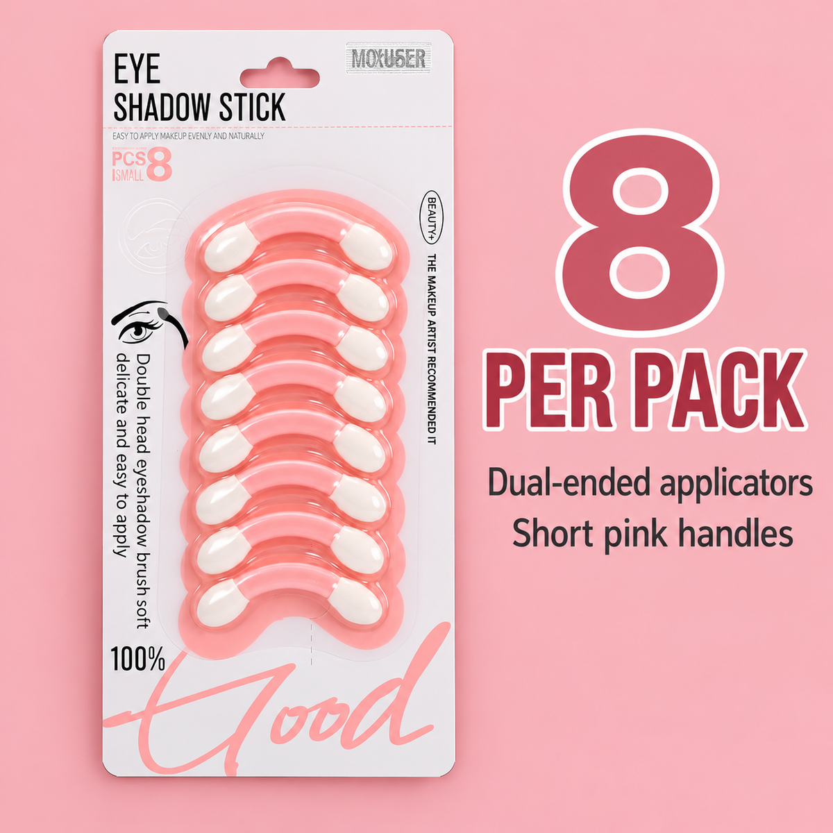 8-Piece Short Dual-Ended Eyeshadow Applicators 7