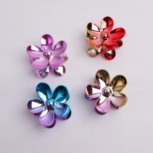 Electroplated Five-Flower Claw Clip