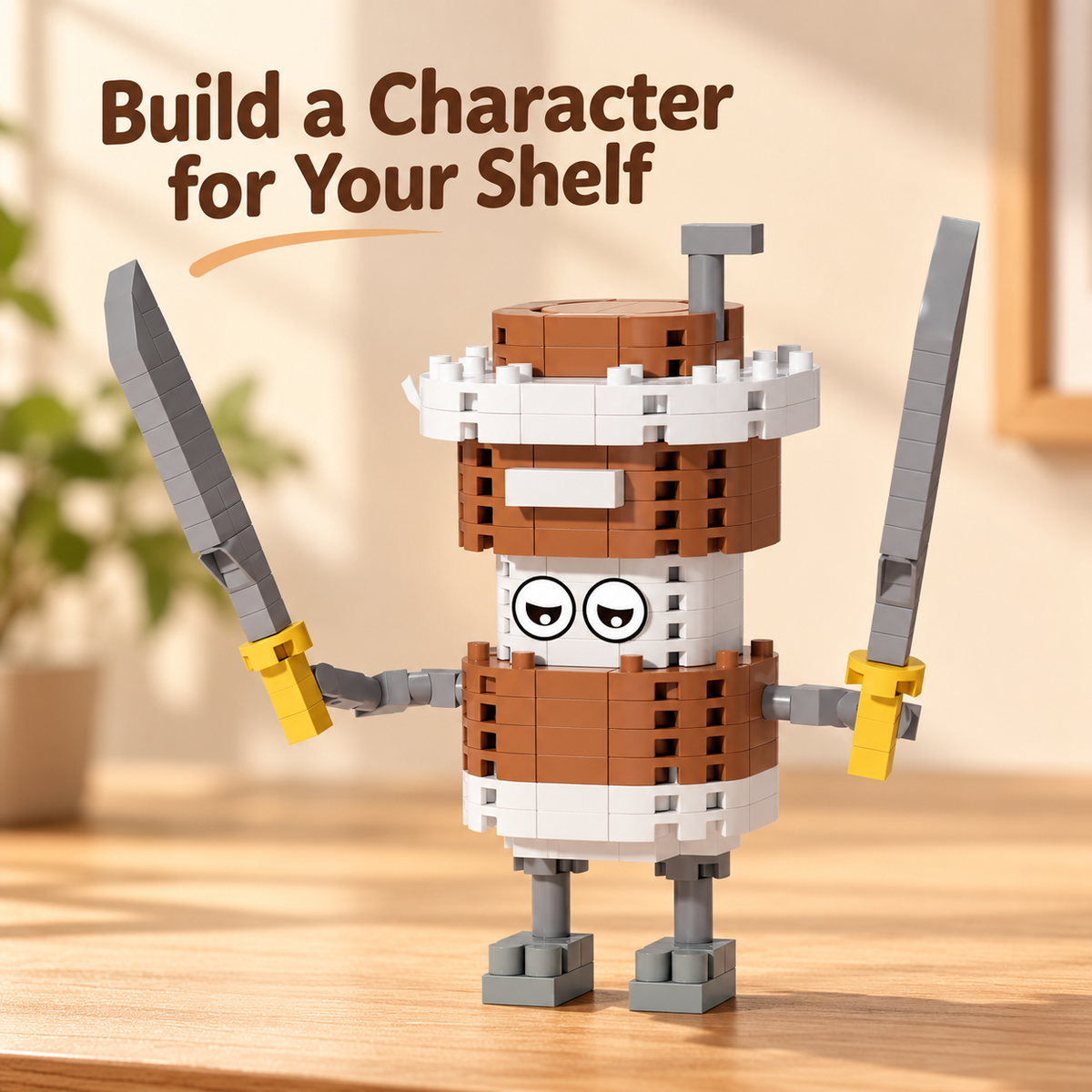 Cappuccino Cup Ninja Building Block Kit – MZ412 5