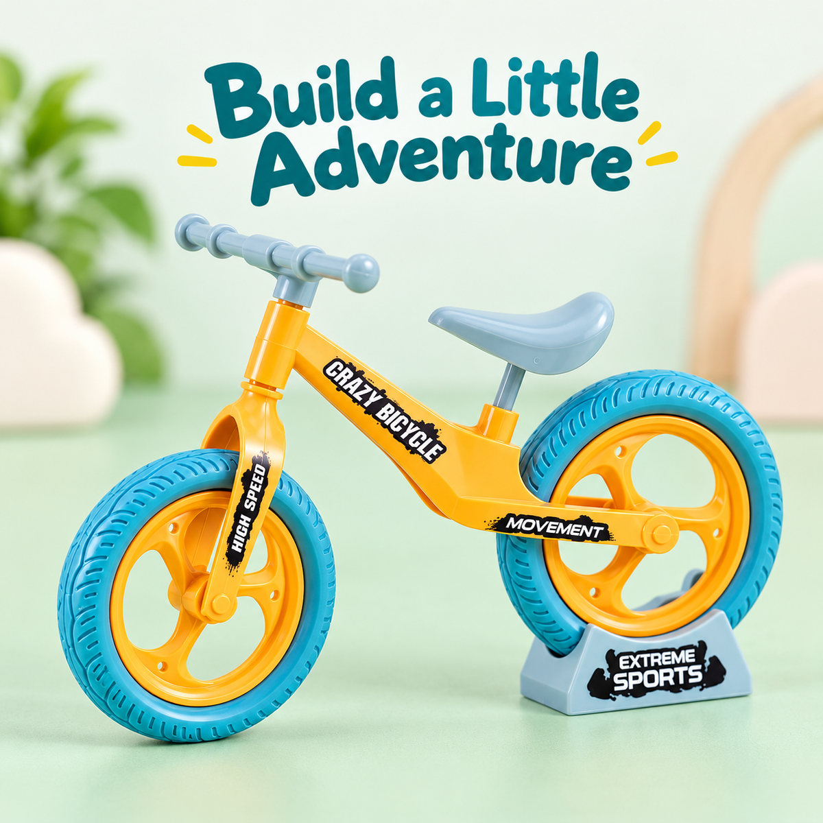 Boxed Bicycle Building Brick Set 6