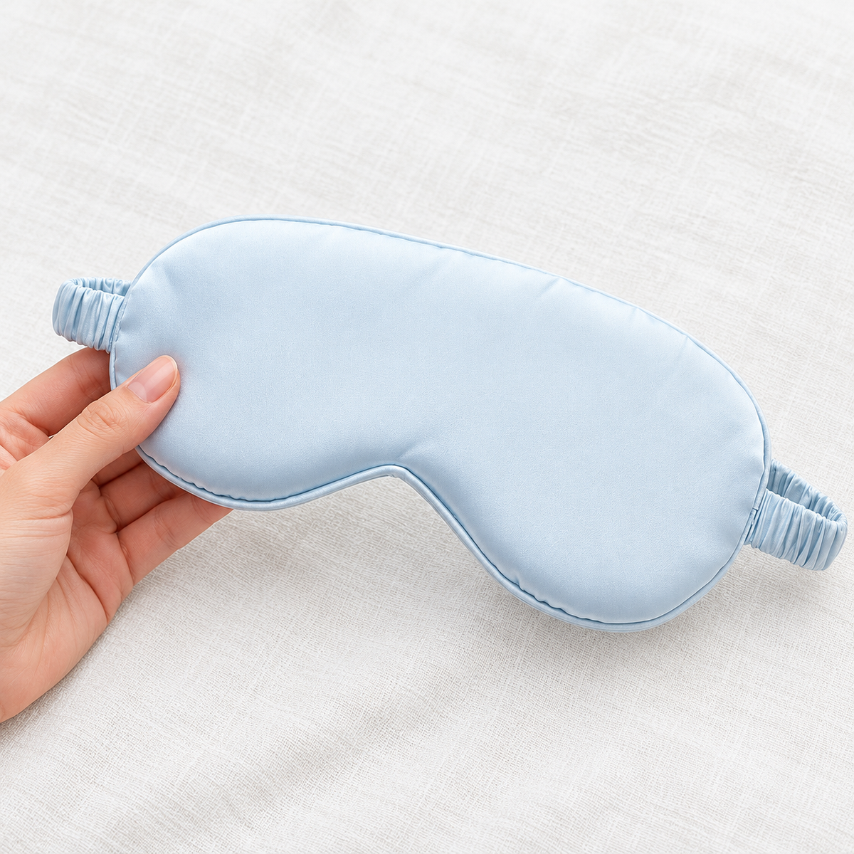 Solid-Colour Eye Mask with Elastic Strap 7
