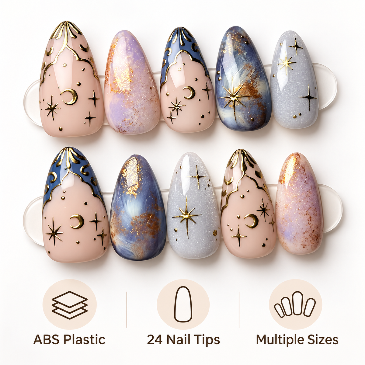 Firework Star press-on nail set image 6