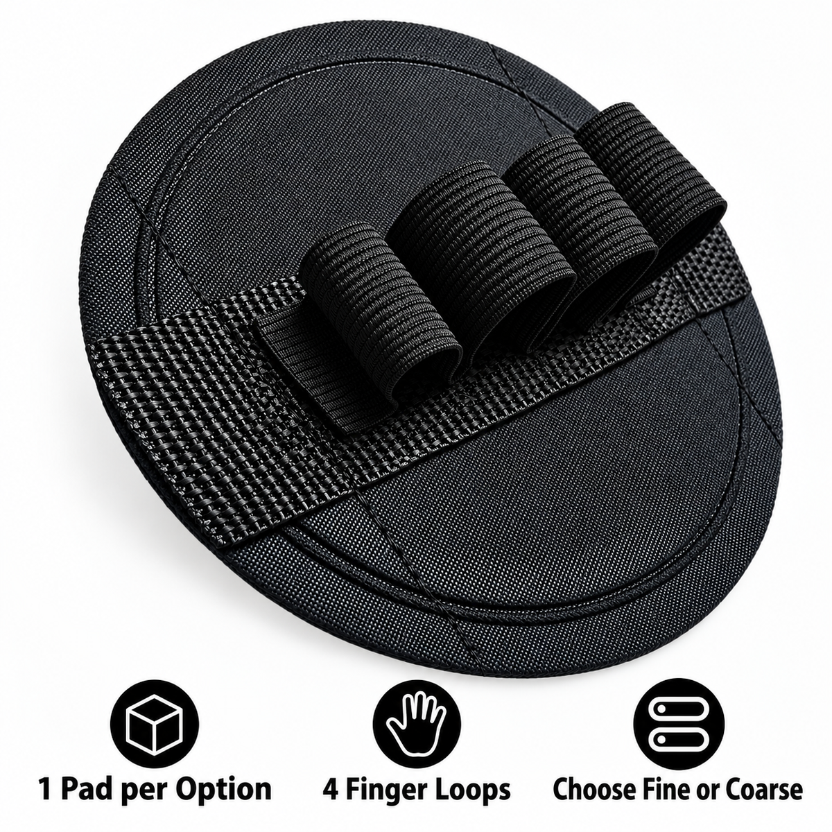 Round Bath Scrub Pad with Finger Loops 4