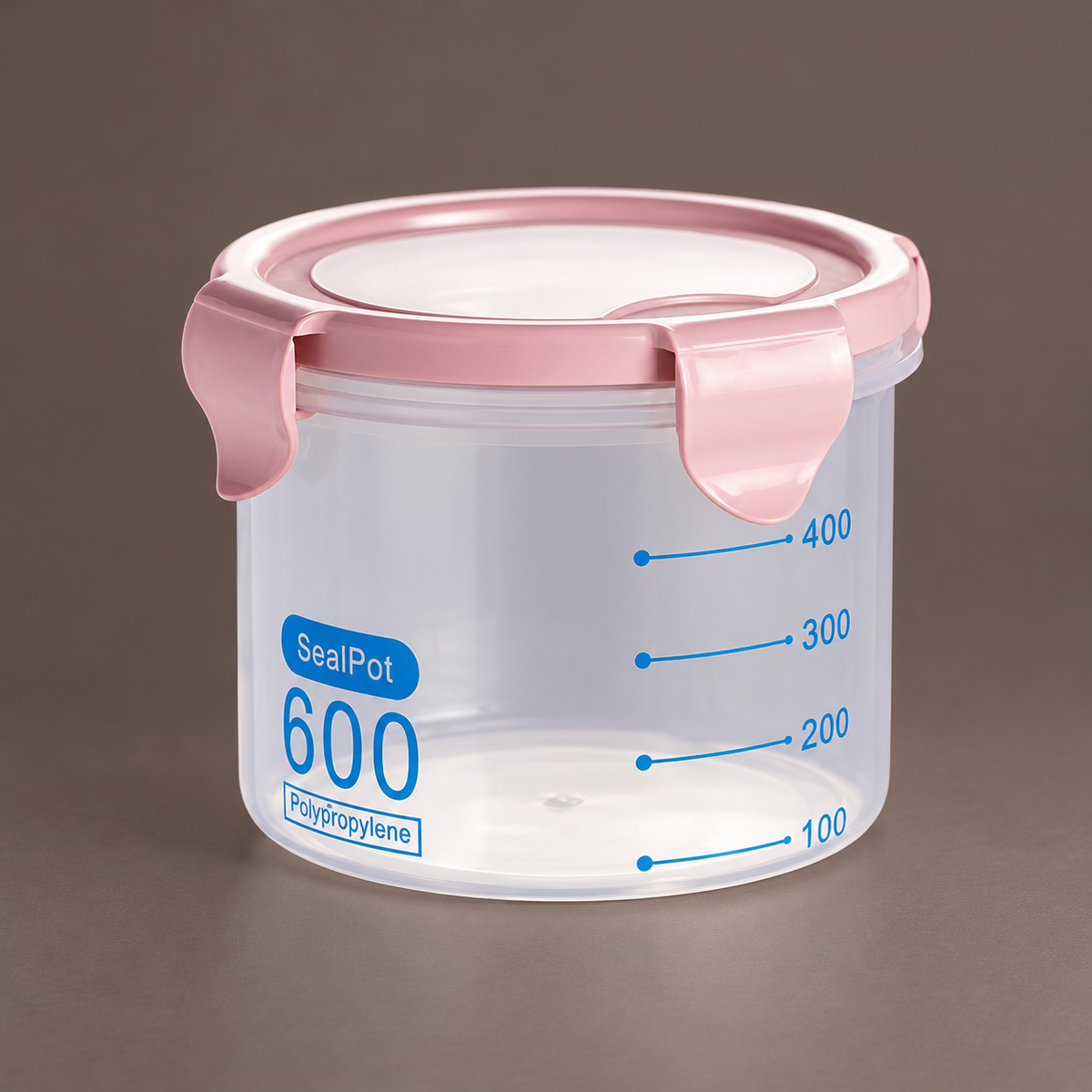 Round Clip-Lid Storage Container, 600 mL 4