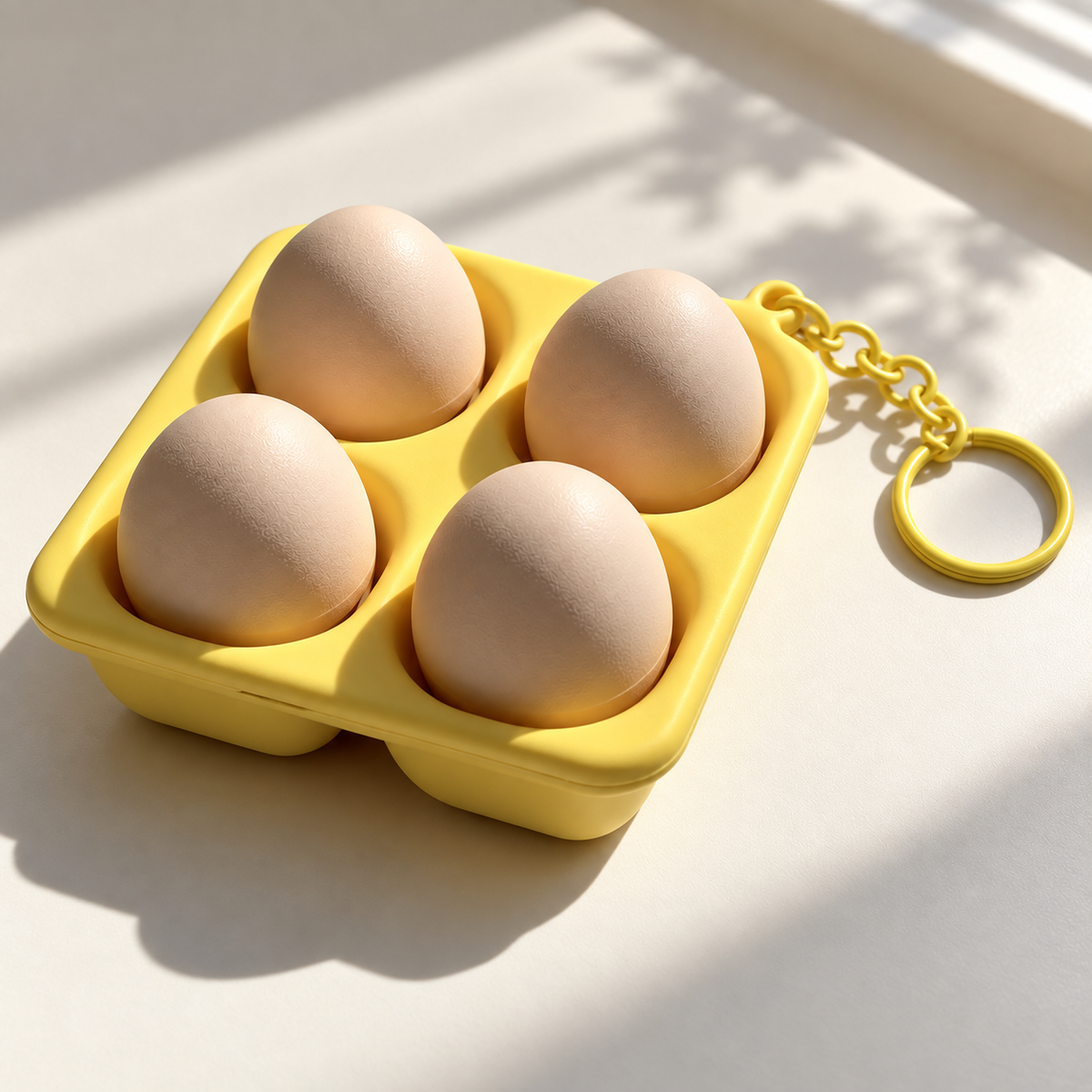 Four-Button Food Clicker Keychain 2