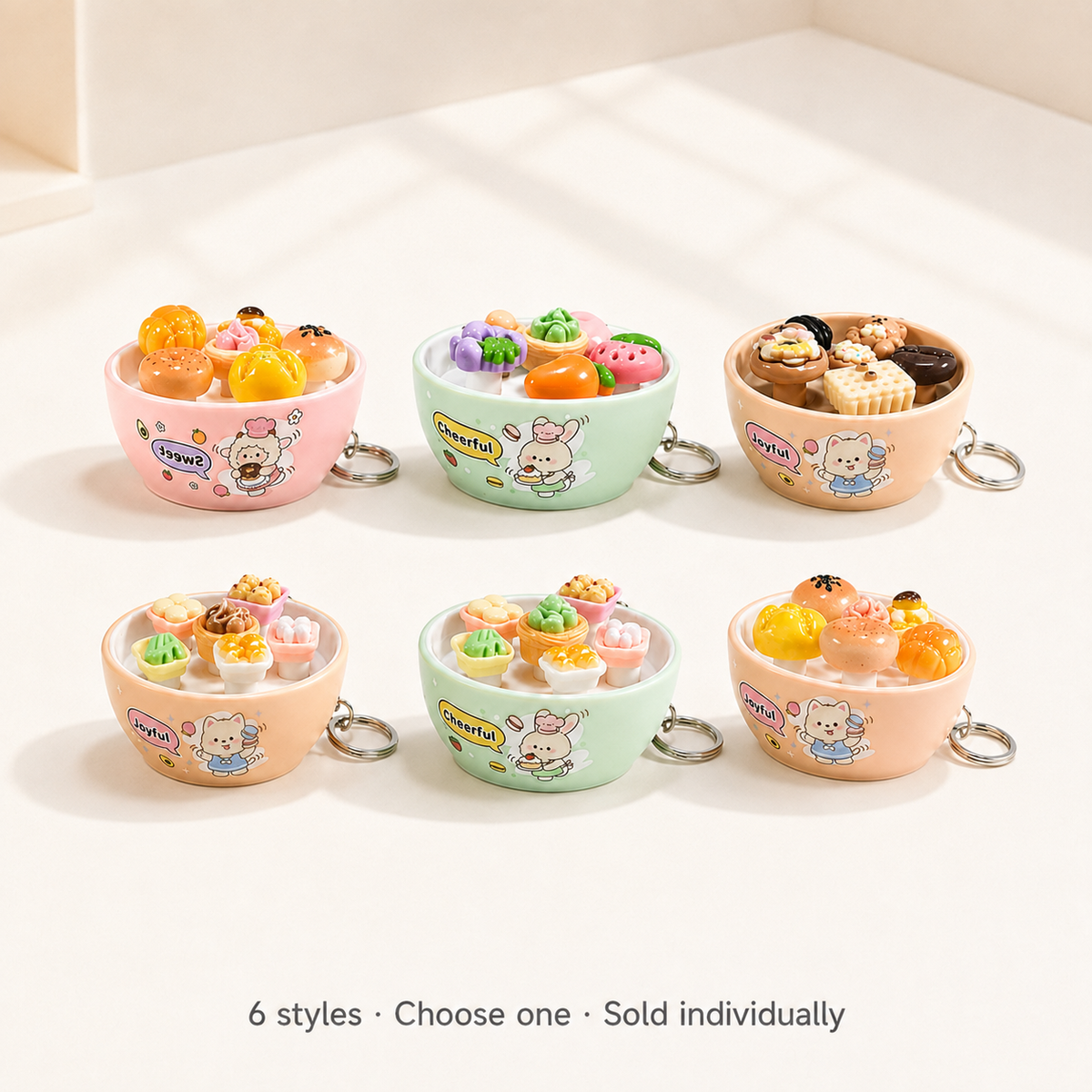 All six food bowl clicker styles — choose one, sold individually — hero