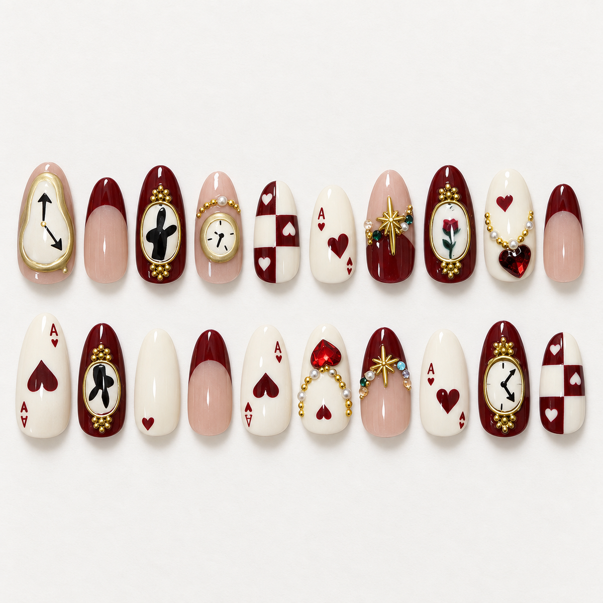 Gilded Tender Moments Rose Pearl Press On Nail Set product image 2