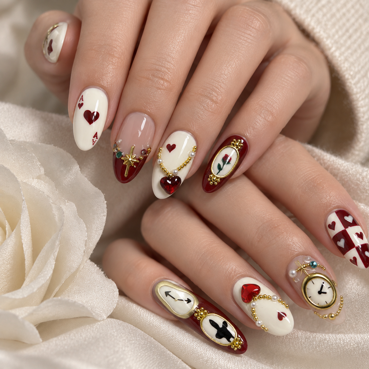 Gilded Tender Moments Rose Pearl Press On Nail Set product image 5