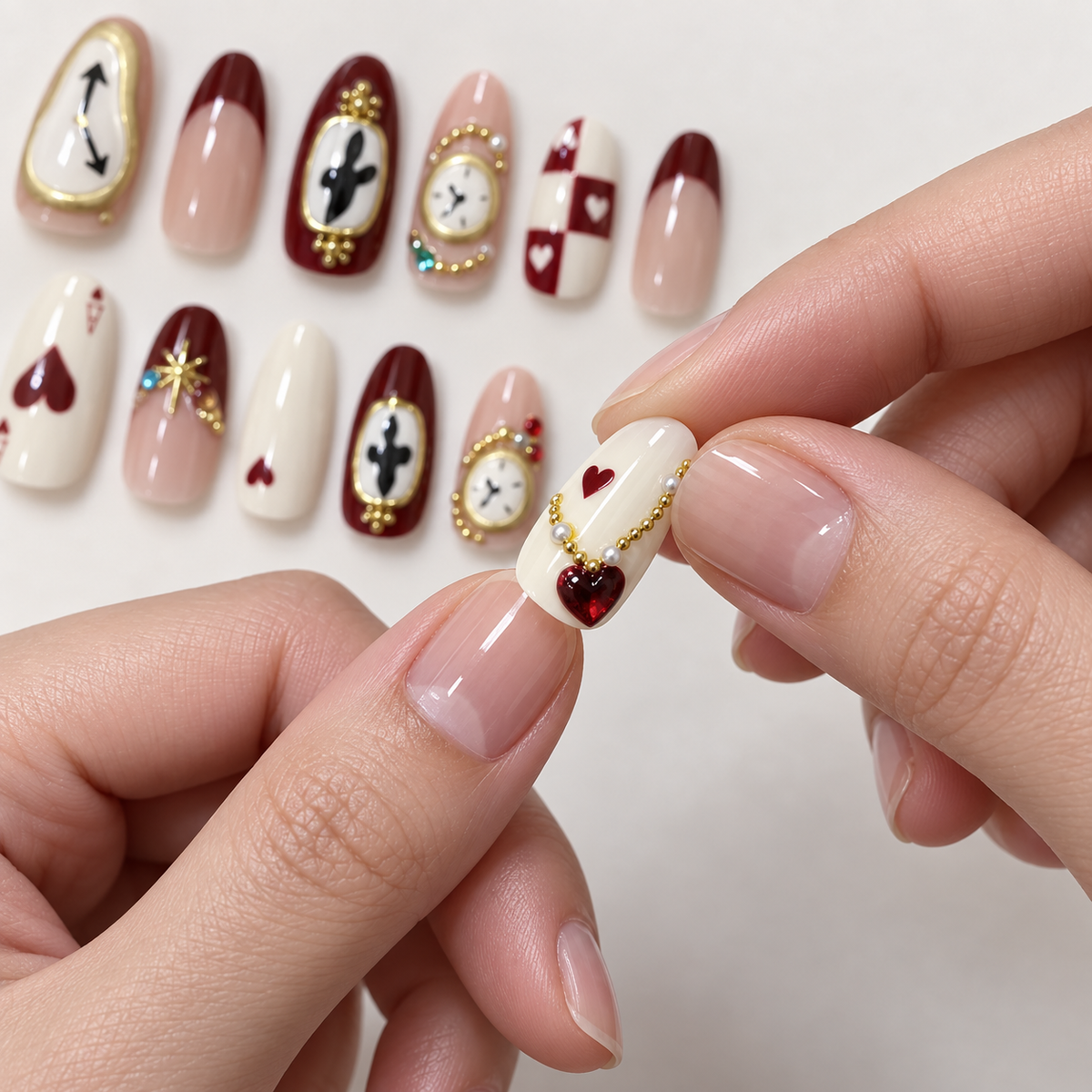 Gilded Tender Moments Rose Pearl Press On Nail Set product image 6