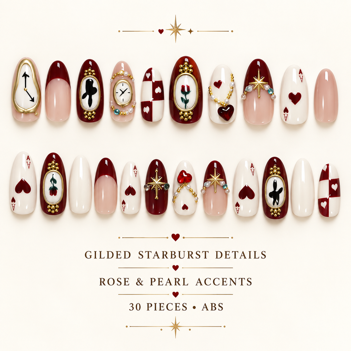 Gilded Tender Moments Rose Pearl Press On Nail Set product image 7