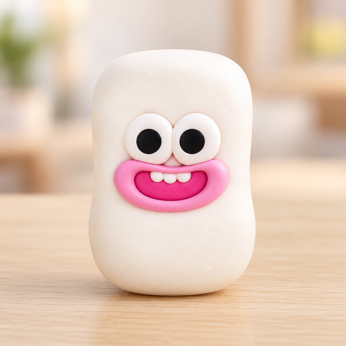 Soap Bar Crunchy Squishy Toy with a White Rounded Shape and Funny Face · mproduct-0650448ba3fdc17761b7