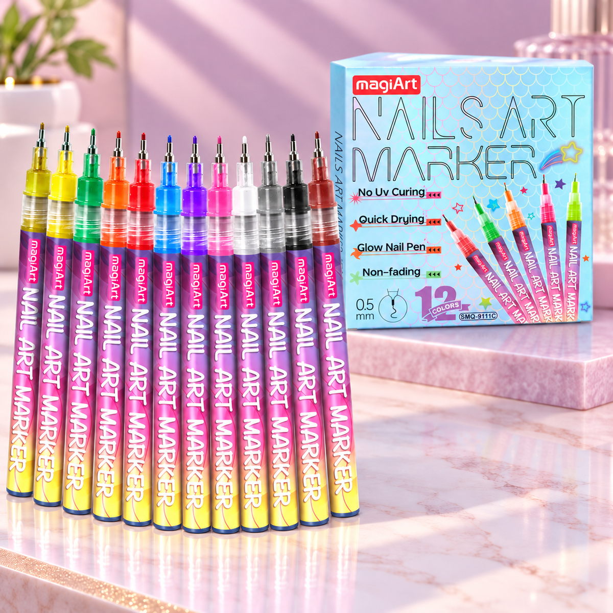 12 Color Nail Art Paint Marker Set, Classic or Dopamine Palette · mproduct-0a6776cbb5687d756a87