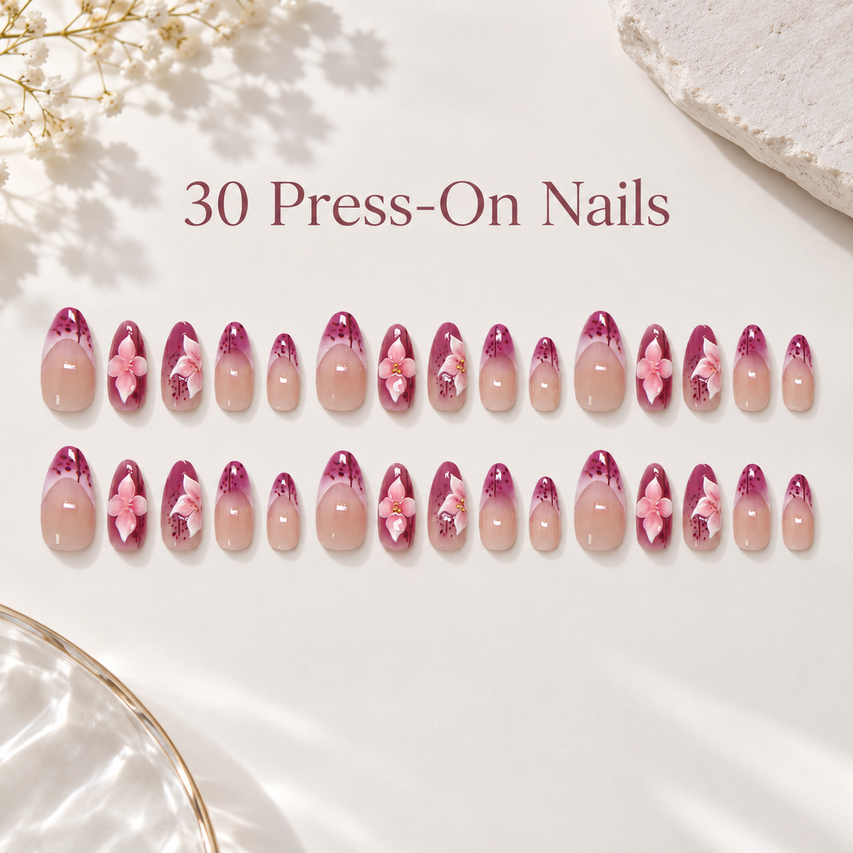 Carved Lily Ombré French Press On Nail Set · mproduct-0cbfd6a2e3f277c322ea