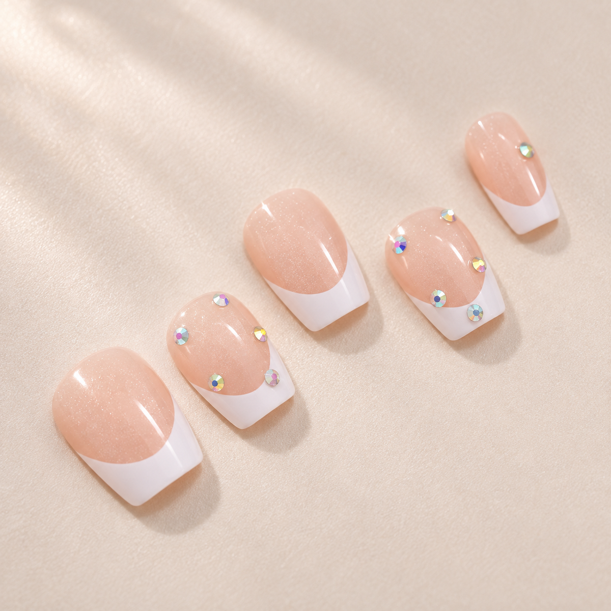 Sparkling White French Ballerina Press On Nail Set · mproduct-0f7dcf7b64cc2ab062e6